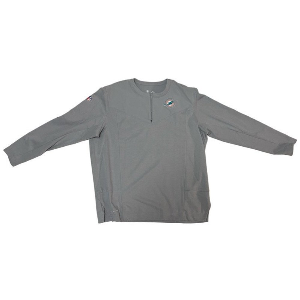 NFL Nike MIami Dolphins Long Sleeve Sweatshirt Mens 3XL Gray